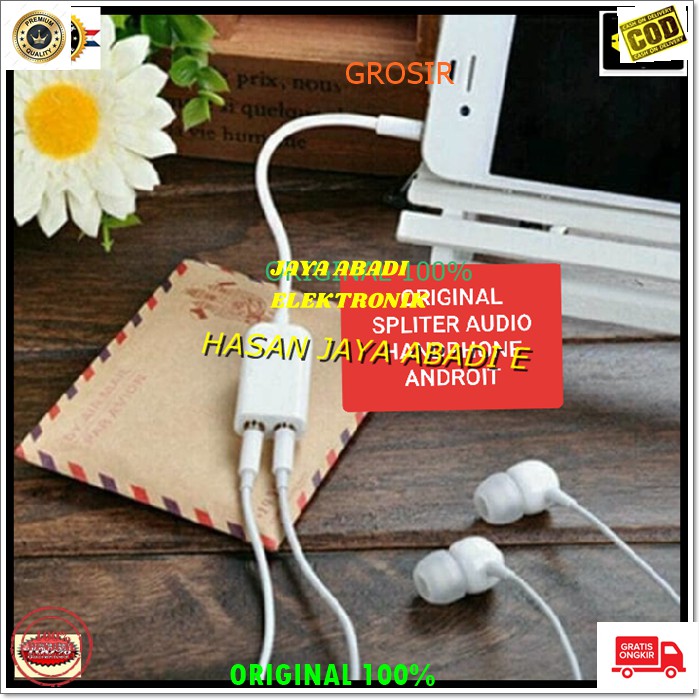 J73 SPLITTER JEK KONEKTOR JACK AUX 3.5 MM AUDIO HEADSET MIC SAMBUNGAN ADAPTER CONNECTOR JACK  SPLITTER SAMBUNGAN SOUND CEWE PENYAMBUNG CONVERTER MALE MULTI YOUTUBER ATAU SMULE DENGAN INI DAPAT MENGHUBUNGKAN HEADSET YANG MEMILIKI MIKROPHONE KE LAPTOP