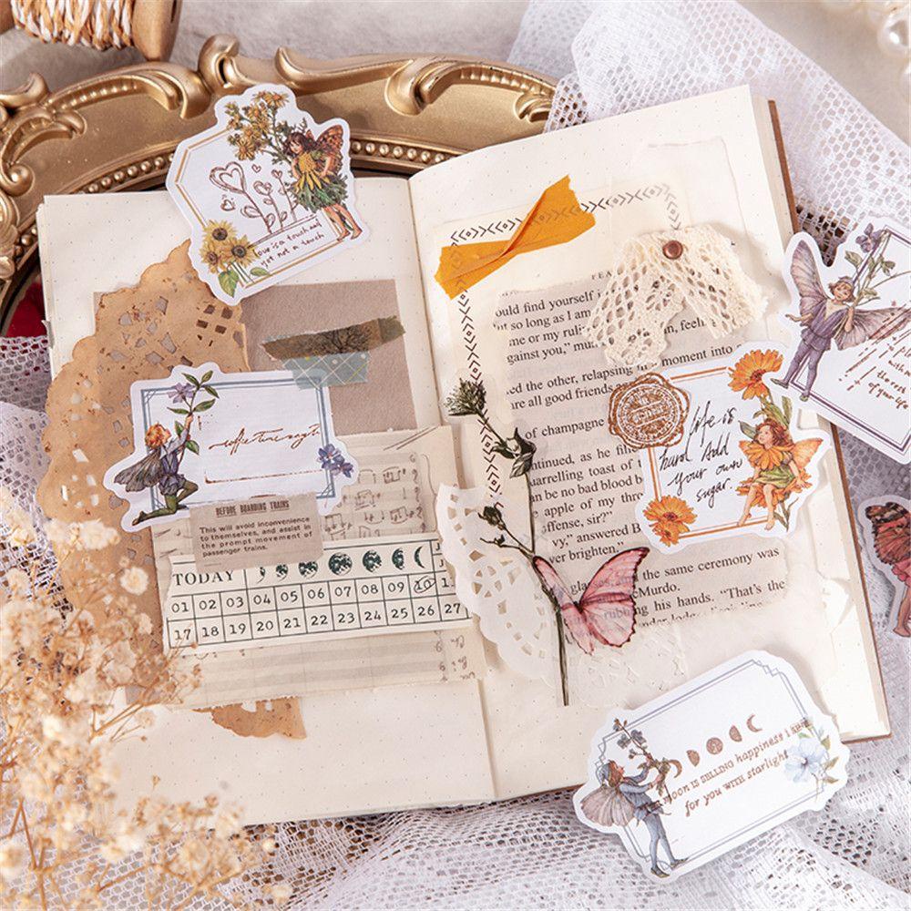 Populer 30pcs Fairy in the garden Art Craft Diary Decor Album Nota Lengket Scrapbooking