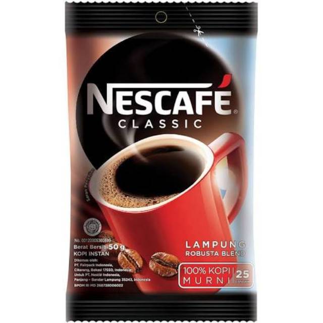 

Nescafe classic 2gr 100%murni