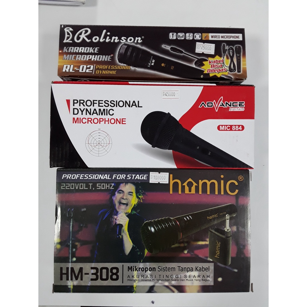 Mic Karaoke Microphone Homic HM-308