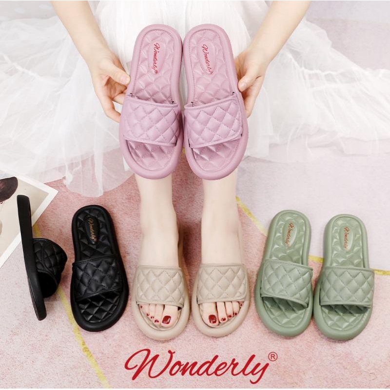 2026-1 [WONDERLY] Sandal Wanita Wonderly / Sendal Wanita Wonderly / Sandal Karet Wanita Wonderly / Sendal Jelly Cewek / Sendal Selop Wanita / Sandal Slides Wanita / Sendal Teplek Wanita / Sandal Slop Wanita