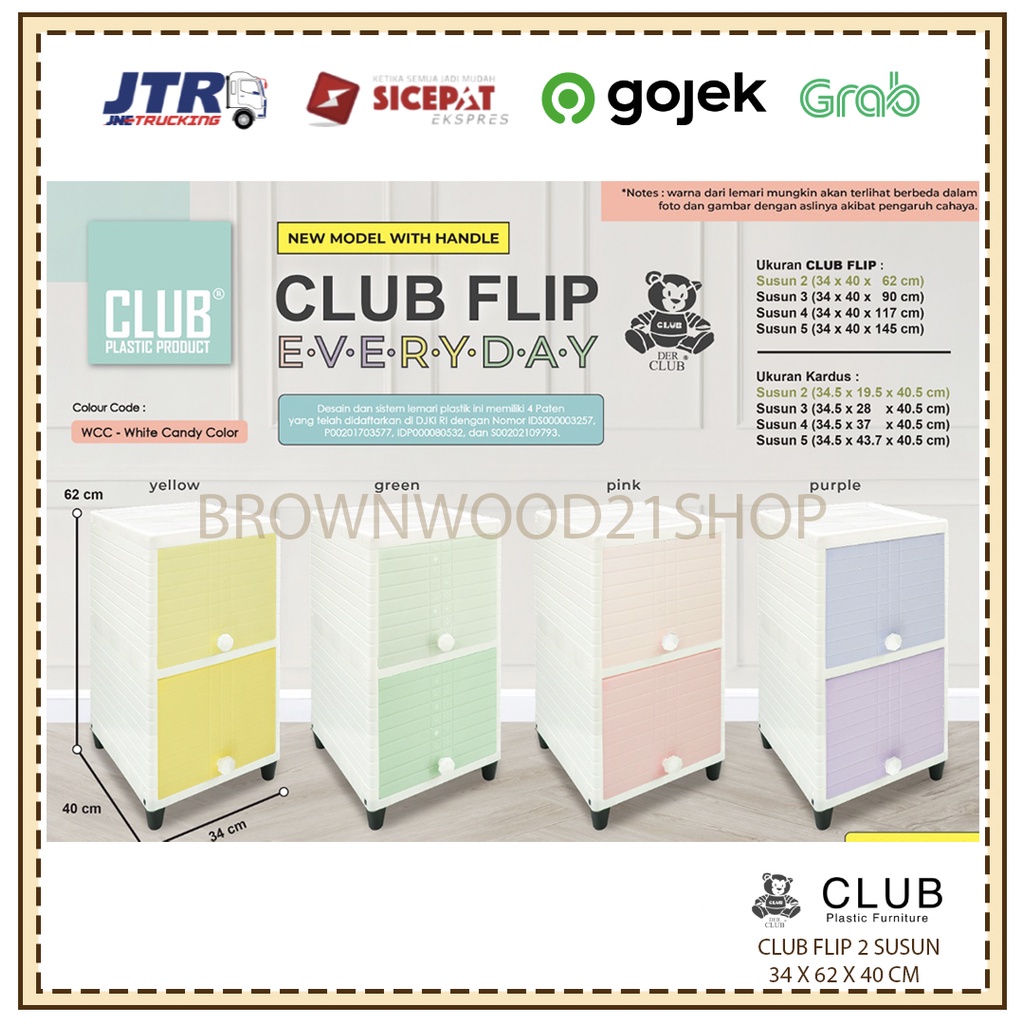 CLUB FLIP 2 SUSUN / LEMARI PLASTIK CLUB FLIP 2 SUSUN / LEMARI PLASTIK CLUB MURAH