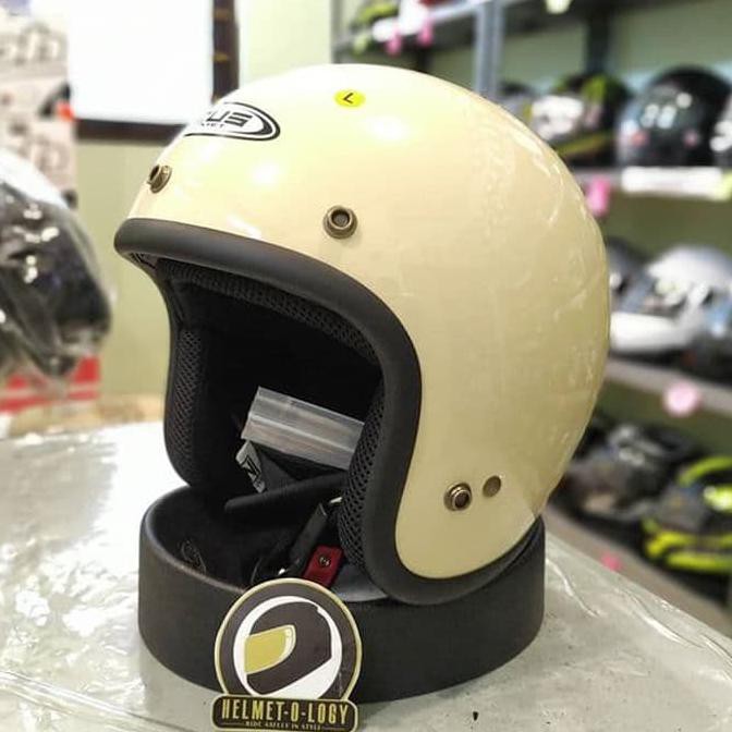 ❤️ PRODUK BAGUS HELM PRIA HELM MOTOR❤️ HELM ZEUS Z385C RETRO IVORY STOK TERBATAS