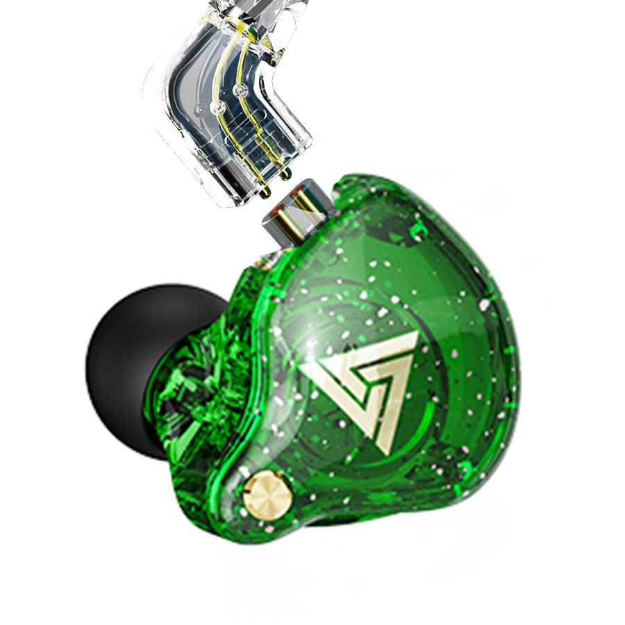 QKZ AK6 PRO In-ear Headphones HiFi Fever Subwoofer Earbuds Earphone with Microphone Removable Cable