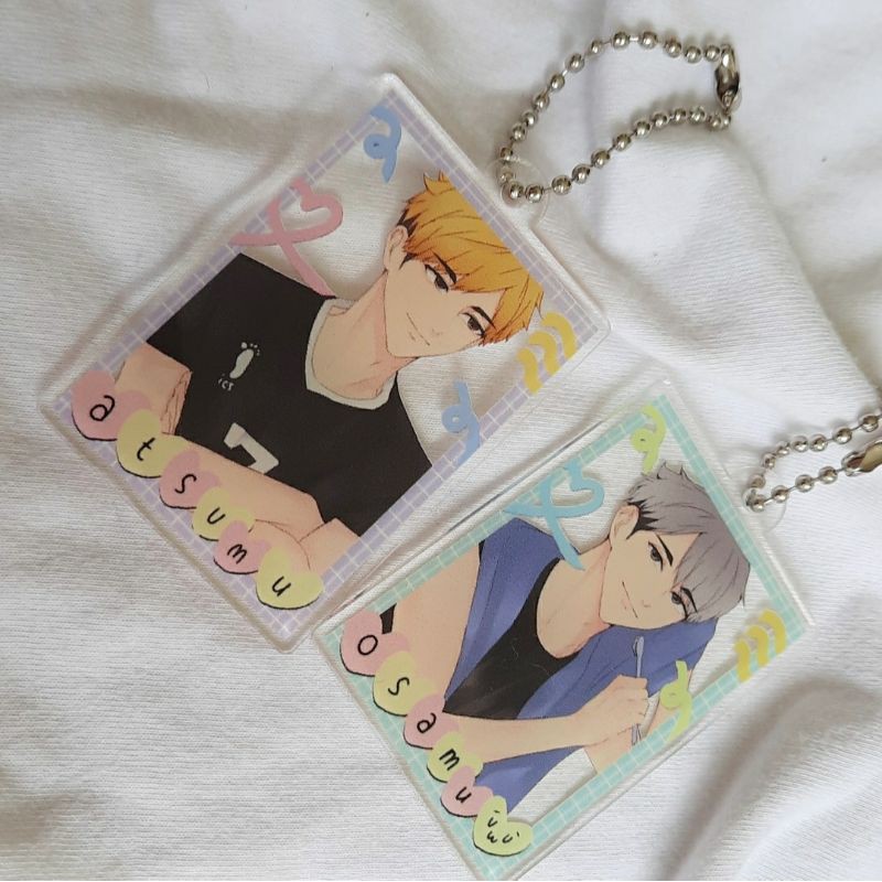 MIYA TWINS Keychains by KantinKarasuno (Miya Atsumu, Miya Osamu)