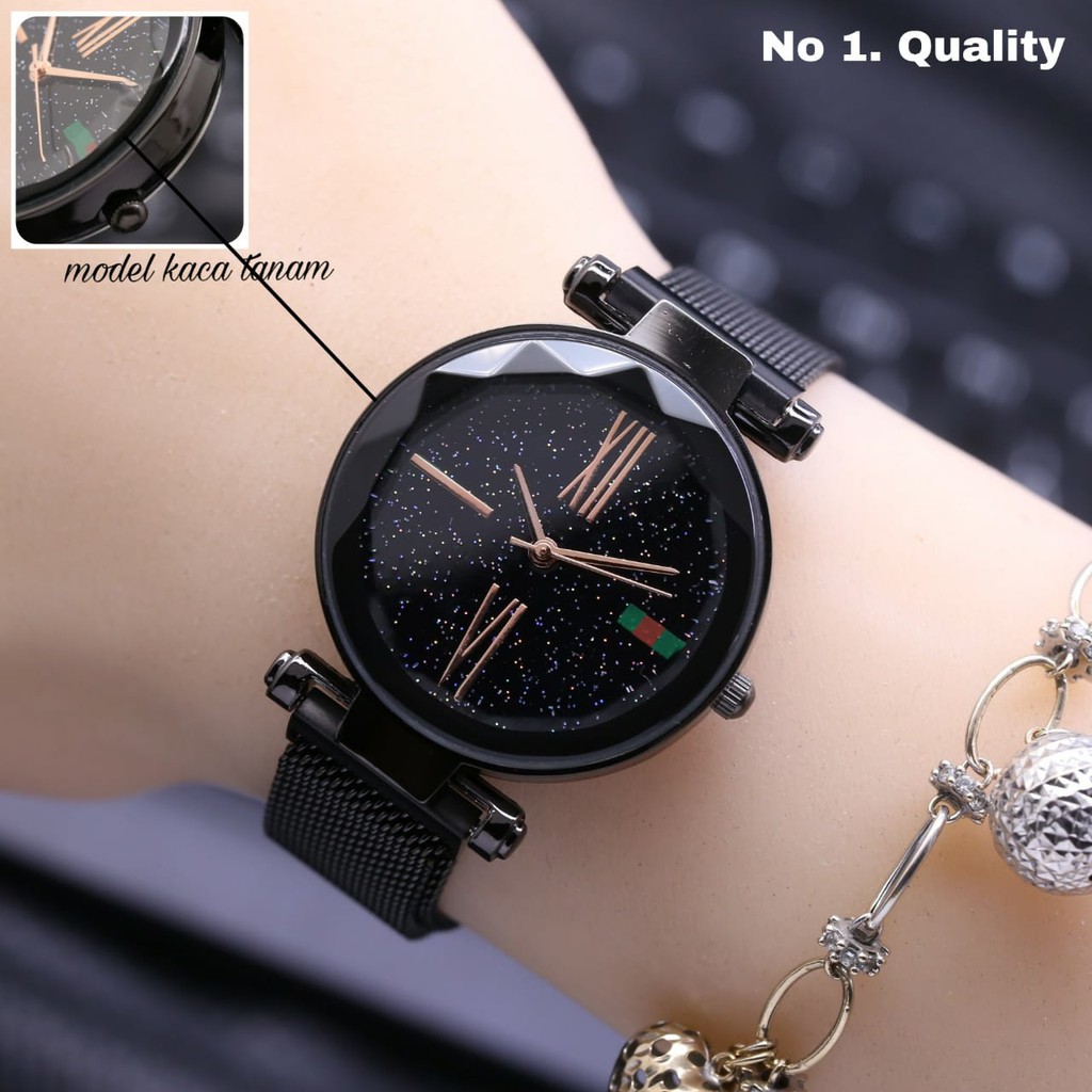 order hari ini free gantungan tas (PROMO harga terumrah) JAM TANGAN WANITA MEREK GUCCI MAGNET NEW