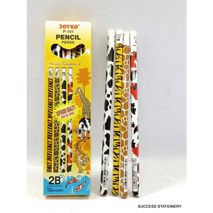

Promo Joyko Pencil P-101 2B, Animal Per Pak 12 Pc Bergaransi