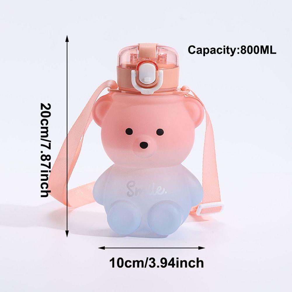 Preva 800ML Botol Air Minum Portable Olahraga Travel Water Cup Tali Cangkir Air Cute Kawaii