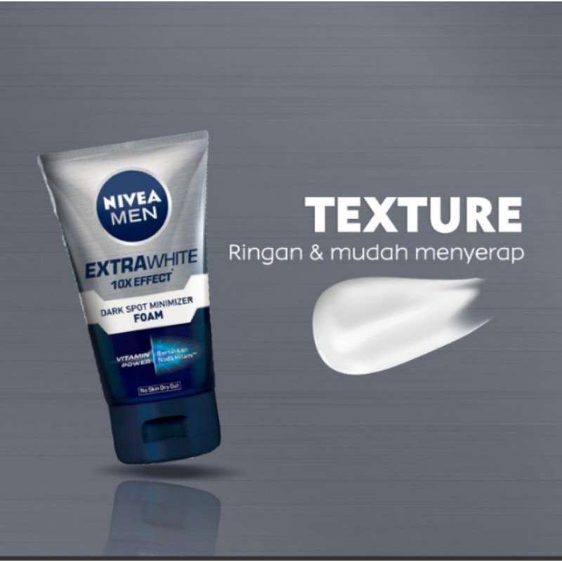 NIVEA MEN Extra Bright 10X EFFECT Dark Spot Minimizer Foam Facial