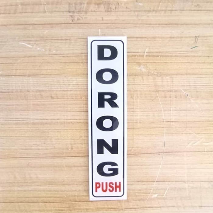 

SIGN AKRILIK DORONG UKURAN 5X20CM