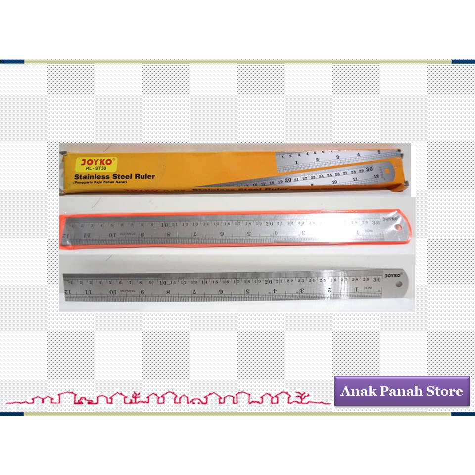 

Penggaris Besi / Stainless Panjang 30 cm Merk Joyko / Kenko