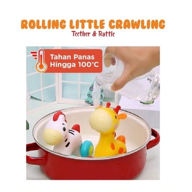 Little Crawling Friends Rattle Teether / Mainan Edukasi Anak