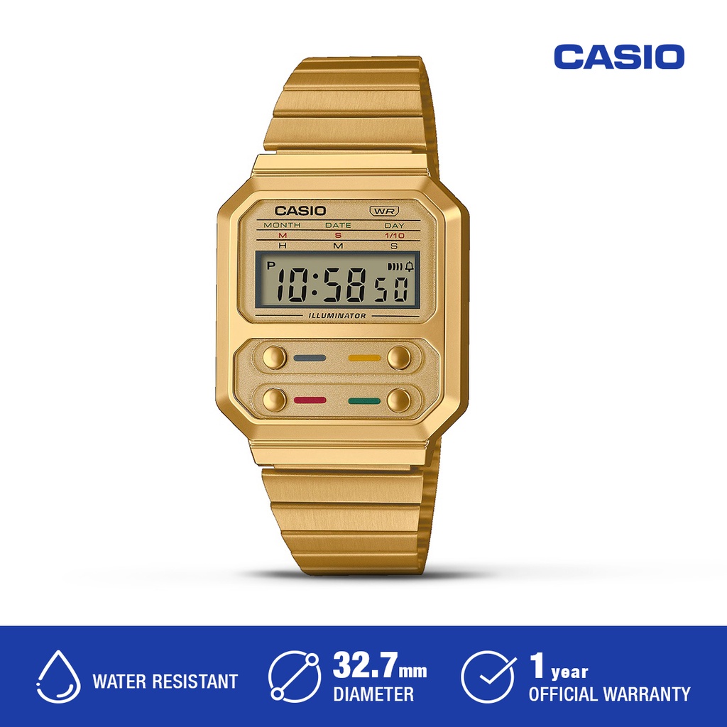 Jam Tangan Unisex Casio Digital A100WEG-9ADF