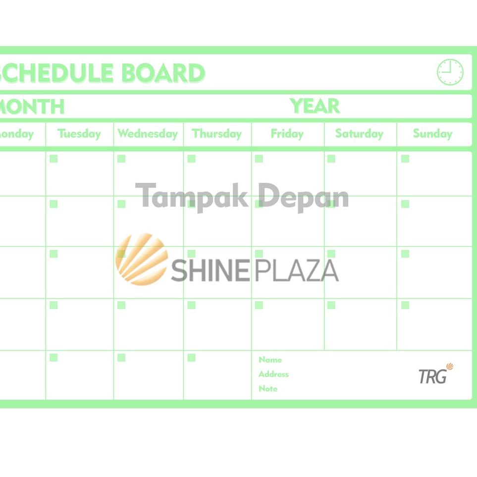 

#sale Schedule Board Pastel TRG - Papan Jadwal Papan Whiteboard Flexible TRG - Monthly Planner TRG ➺ (Terkini)