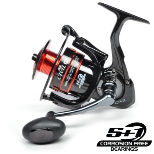 Reel Maguro CIVIL XT | CIVIL | 5 Bearing | Spinning | Kolam | Laut | Alat pancing | Varian lain Magu