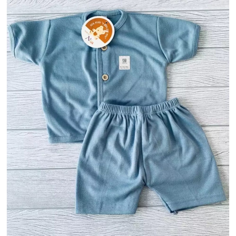 Setelan Nia Premium Setelan Baju Bayi Pendek