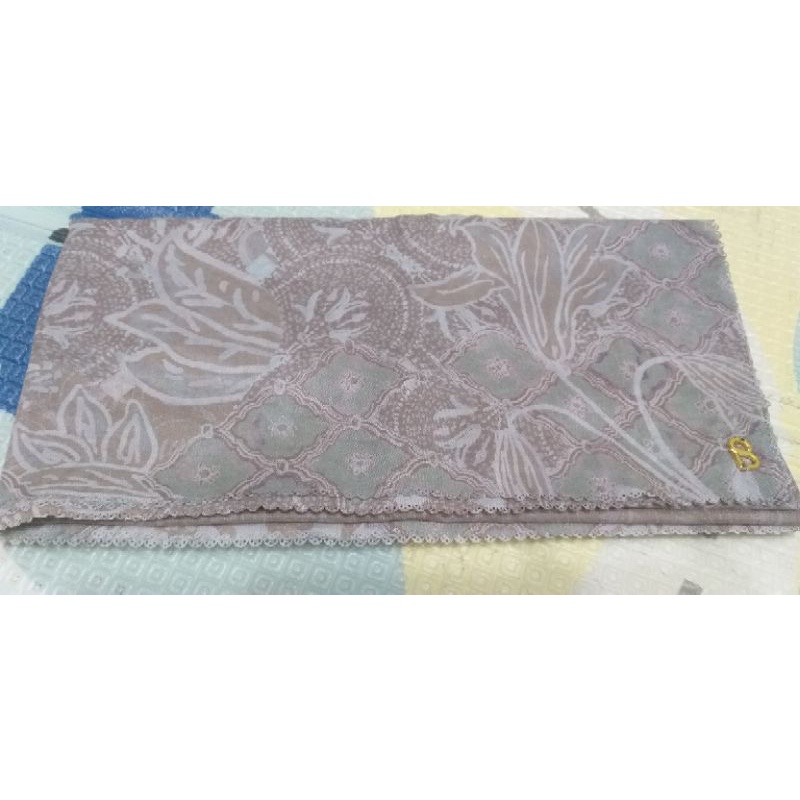 buttonscarves maharani khaki syari XL VOALpreloved terawat