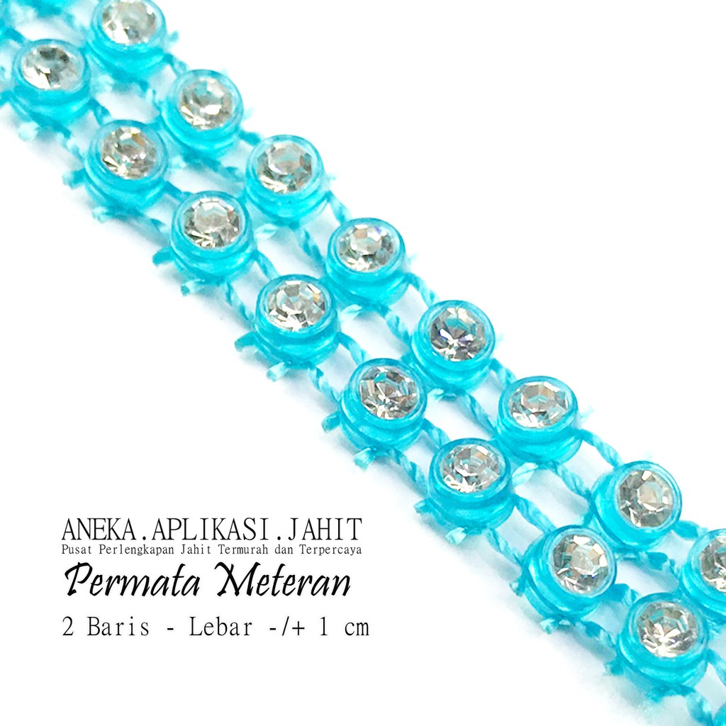 1 METER PERMATA BERLIAN METERAN PAYET HIASAN PINGGANG