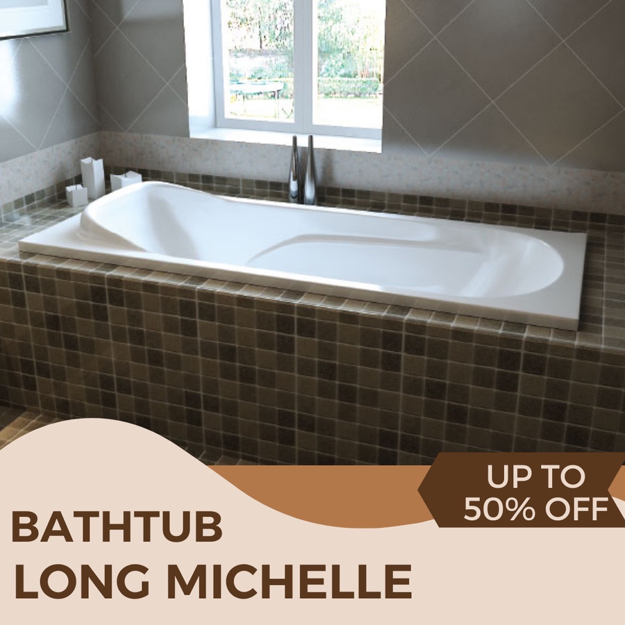 Bathtub Long Michelle 150cm - Bathtub + Avur