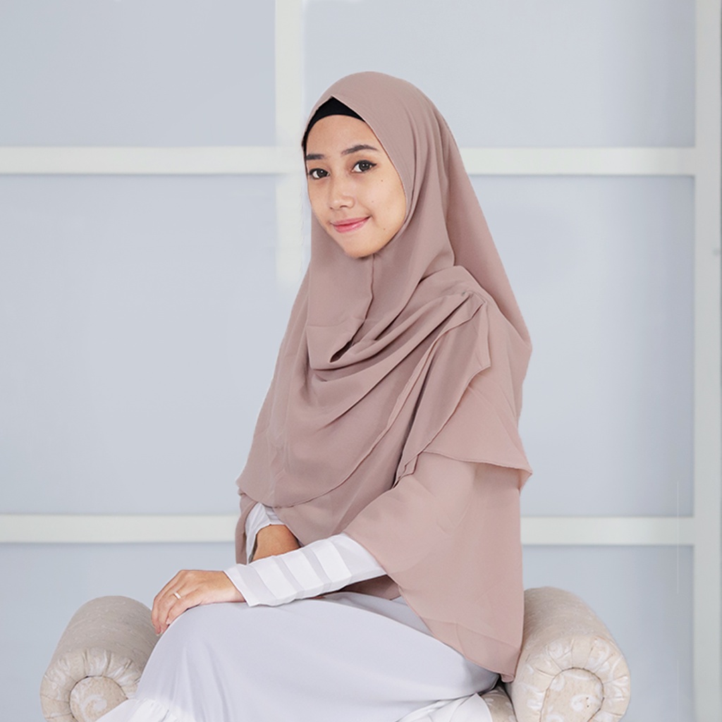 Nayanika Hijab Instan Syari Wanita Muslim Khimar Suqma
