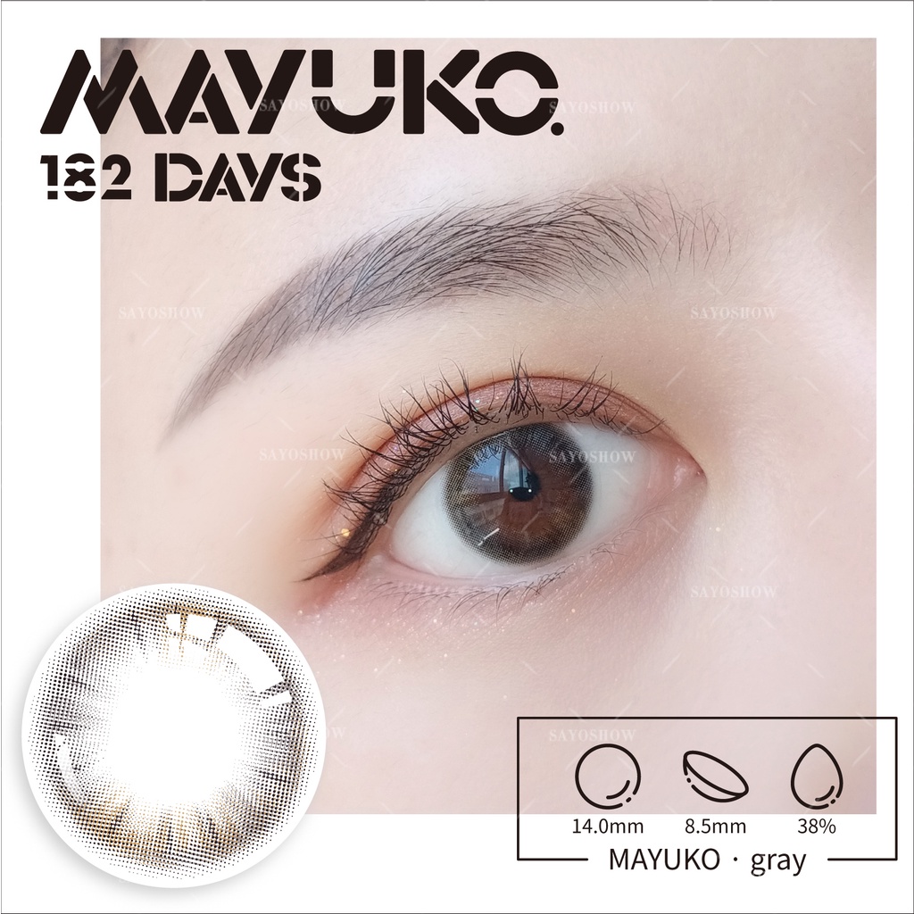 SAYOSHOW - Softlens MAYUKO Normal, Minus 1.00 S/D 8.00 (14 mm)