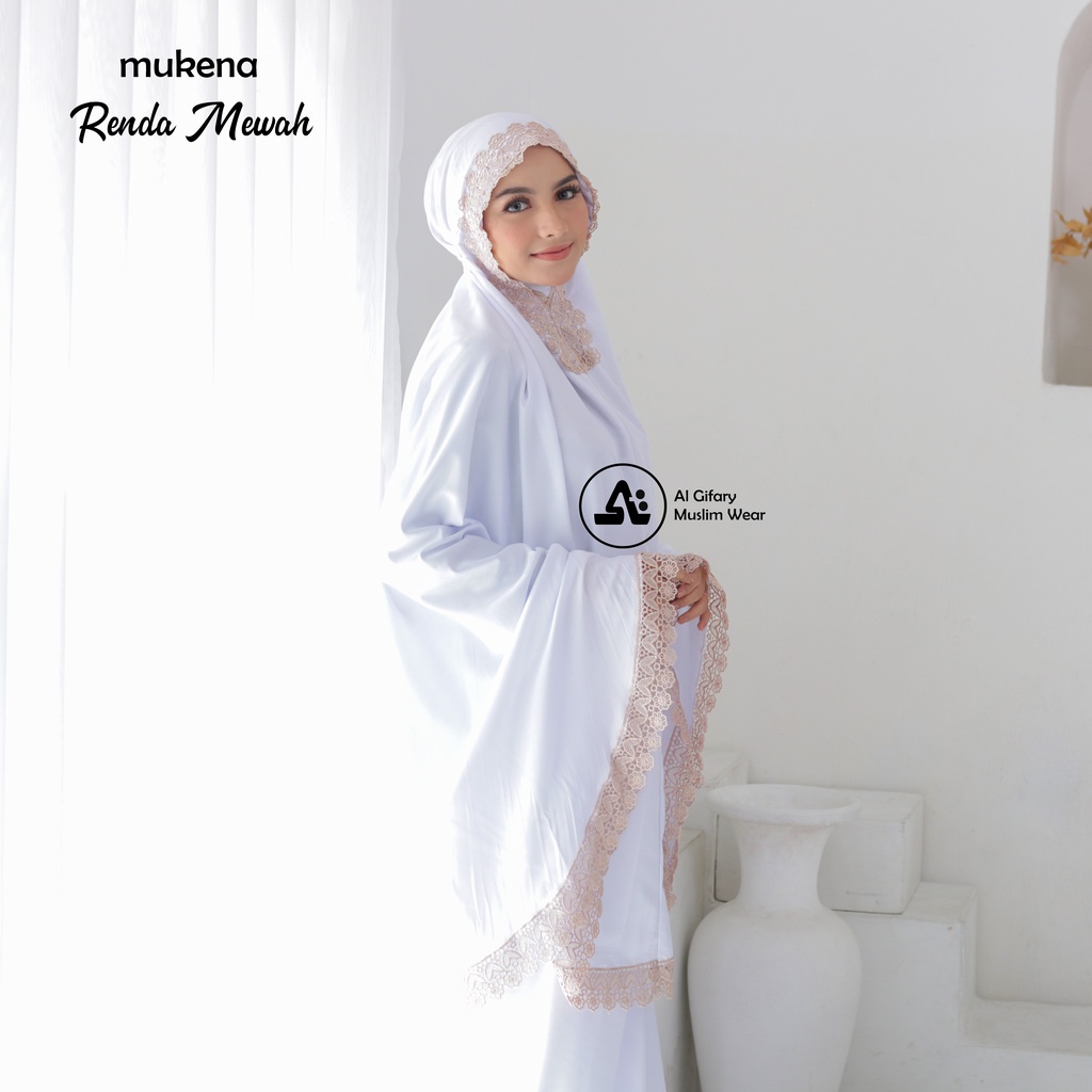 Mukena Dewasa Katun Premium Renda Mewah