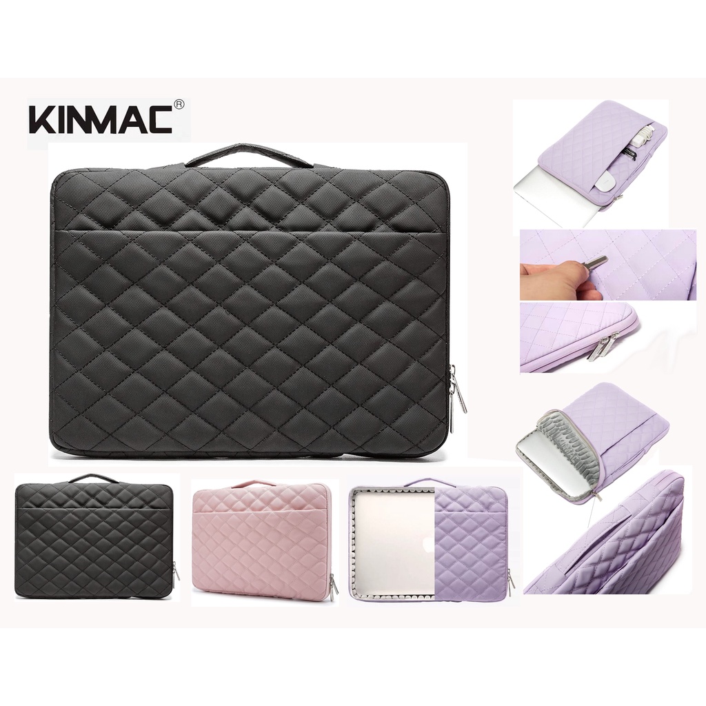 tas laptop Kinmac handstrap Embroidery 360°Protective Waterproof Laptop Case Sleeve 13 14 15 16inch