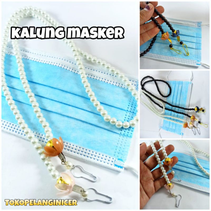 Tali Masker Kalung Masker Mutiara/ Strap Masker /Lanyard Masker/Strap Mask Chain Korea Aksesoris