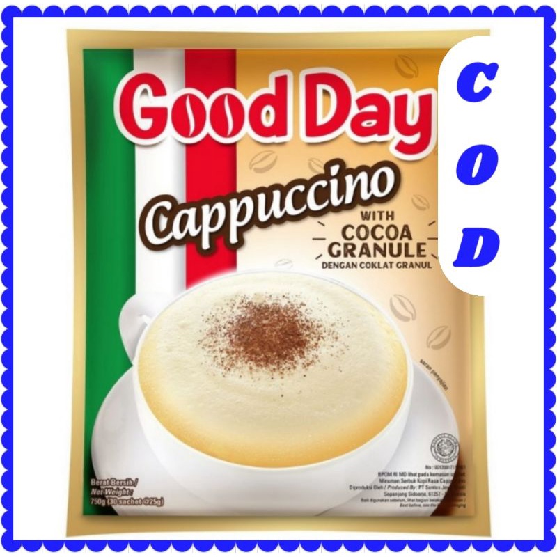 

KOPI GOOD DAY CAPPUCINO Kopi Instan Coklat Granul 25gr (10sachet)