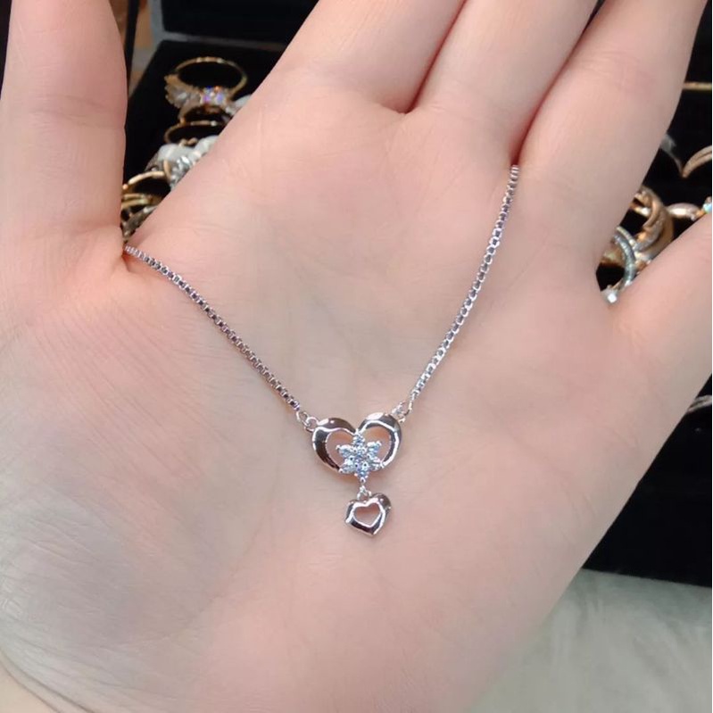 Kalung Titanium Wanita Anti Karat, Anti Alergi, Tahan lama, Di jamin REALPICT 100% dan high quality, Pilih 1 dari 4 Variasi