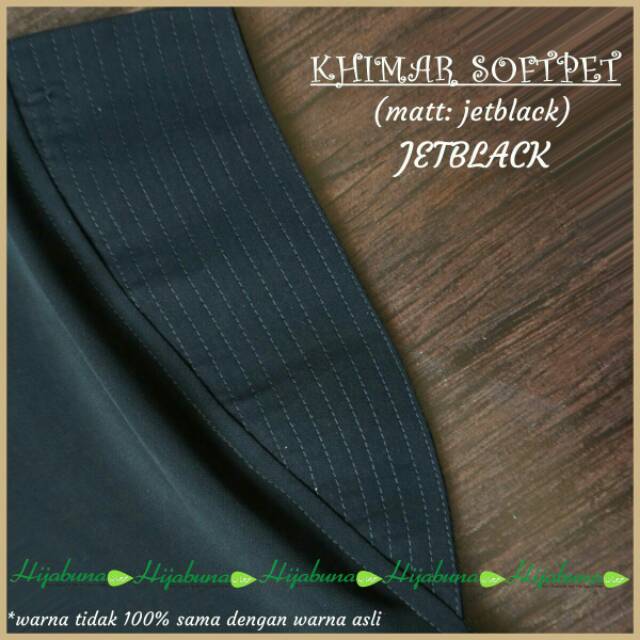 Khimar jetblack hijabuna