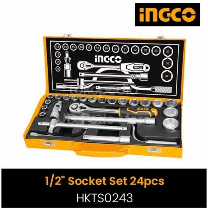 Ingco Kunci Sock Set 1/2" 24 Pcs HKTS0243 Socket Set 1/2 inch