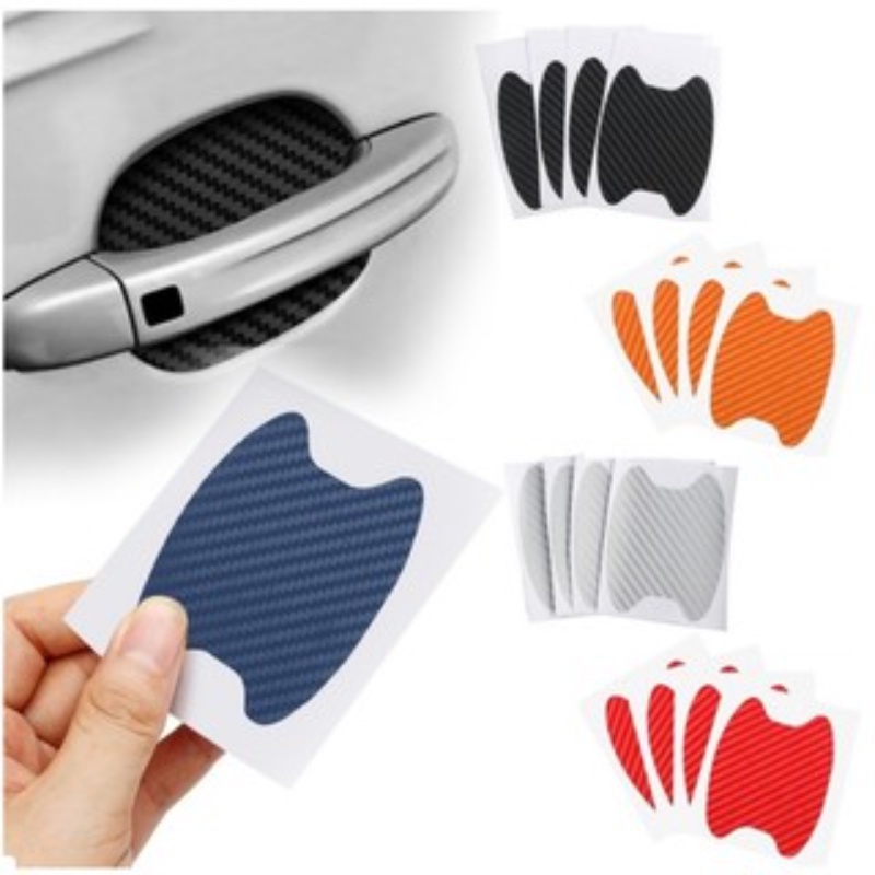 4pcs Stiker Film Pelindung Gagang Pintu Mobil Universal Anti Gores