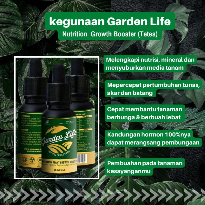 Jual Garden Life Serum Nutrisi Pemacu Cepat Rangsangan Pertumbuhan Semua Jenis Tanaman Tumbuhan