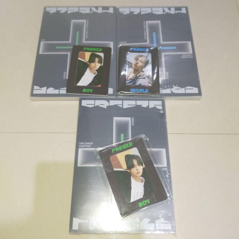 [READY STOCK] ALBUM TXT - The Chaos Chapter : Freeze Sealed + Weverse bene BOY WORLD YEONJUN TAEHYUN