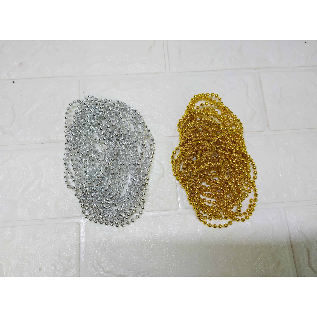 Mutiara Rantai 5 Meter 4 mm Bahan Kerajinan Tangan DIY
