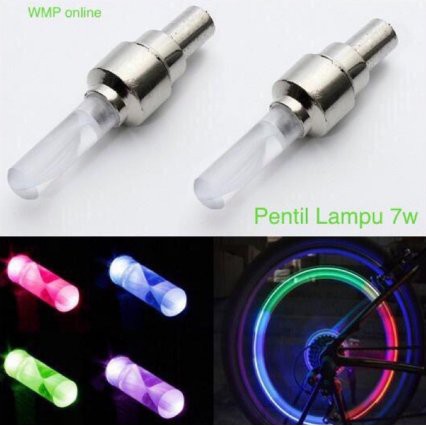 TUTUP PENTIL BAN - TUTUP PENTIL LED - LAMPU MOTOR - AKSESORIS MOTOR - TUTUP PENTIL 7 WARNA
