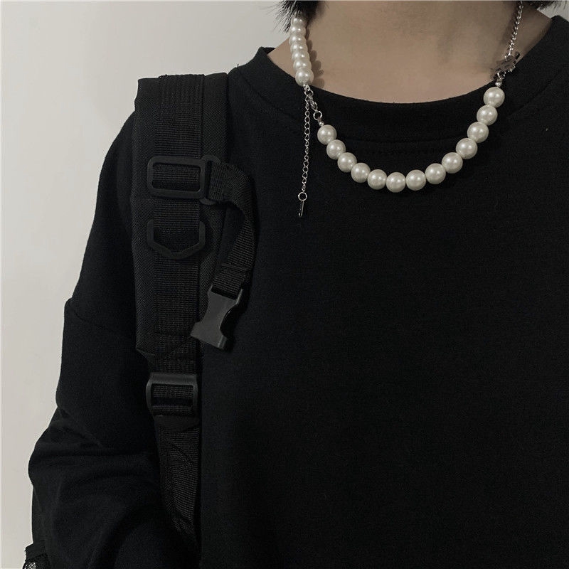 Pearl Necklace Korean Version Harajuku Style Hip-hop Harajuku Style Tide