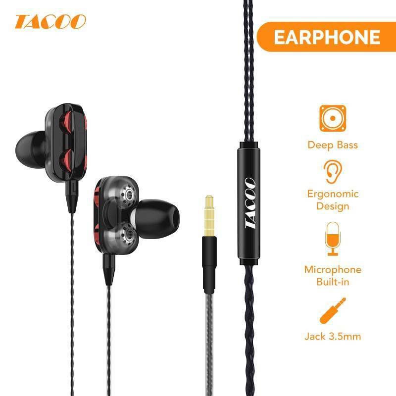 TACOO EARPHONES TEH0414 one size  discount super murah by Ayrastore