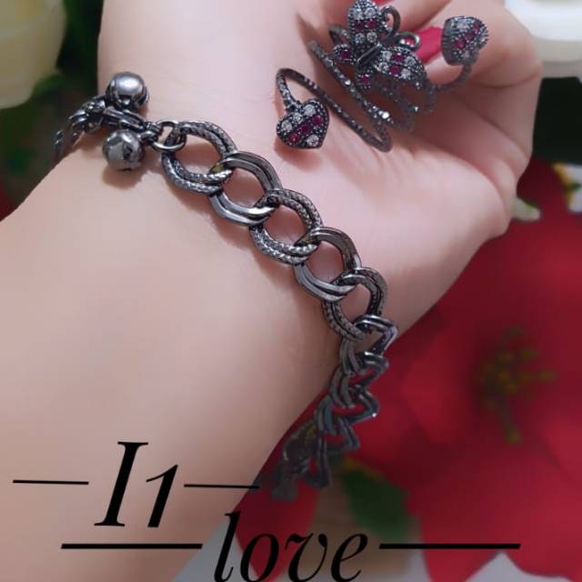 Gelang plus cincin kupu kupu terlaris