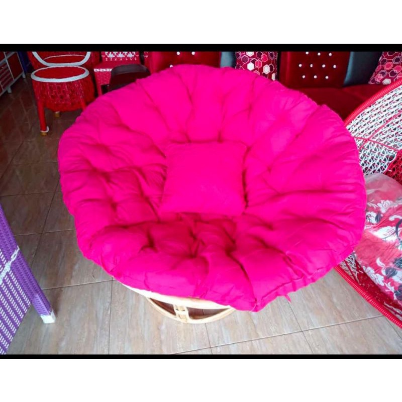 Kursi santai papasan set. Rotan asli