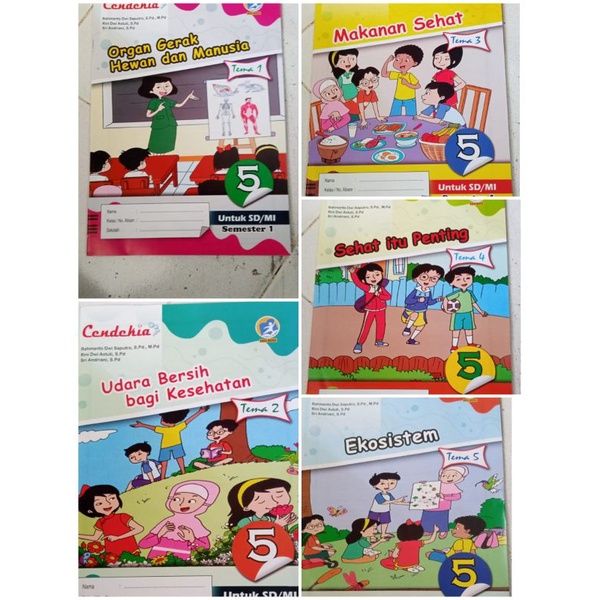 LKS TEMA KELAS 5 cendekia tema 1/2/3/4/5 revisi 2022