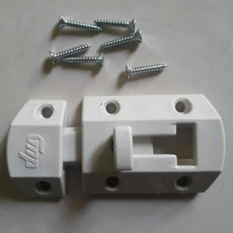 Grendel pintu pvc | slot pintu plastik.