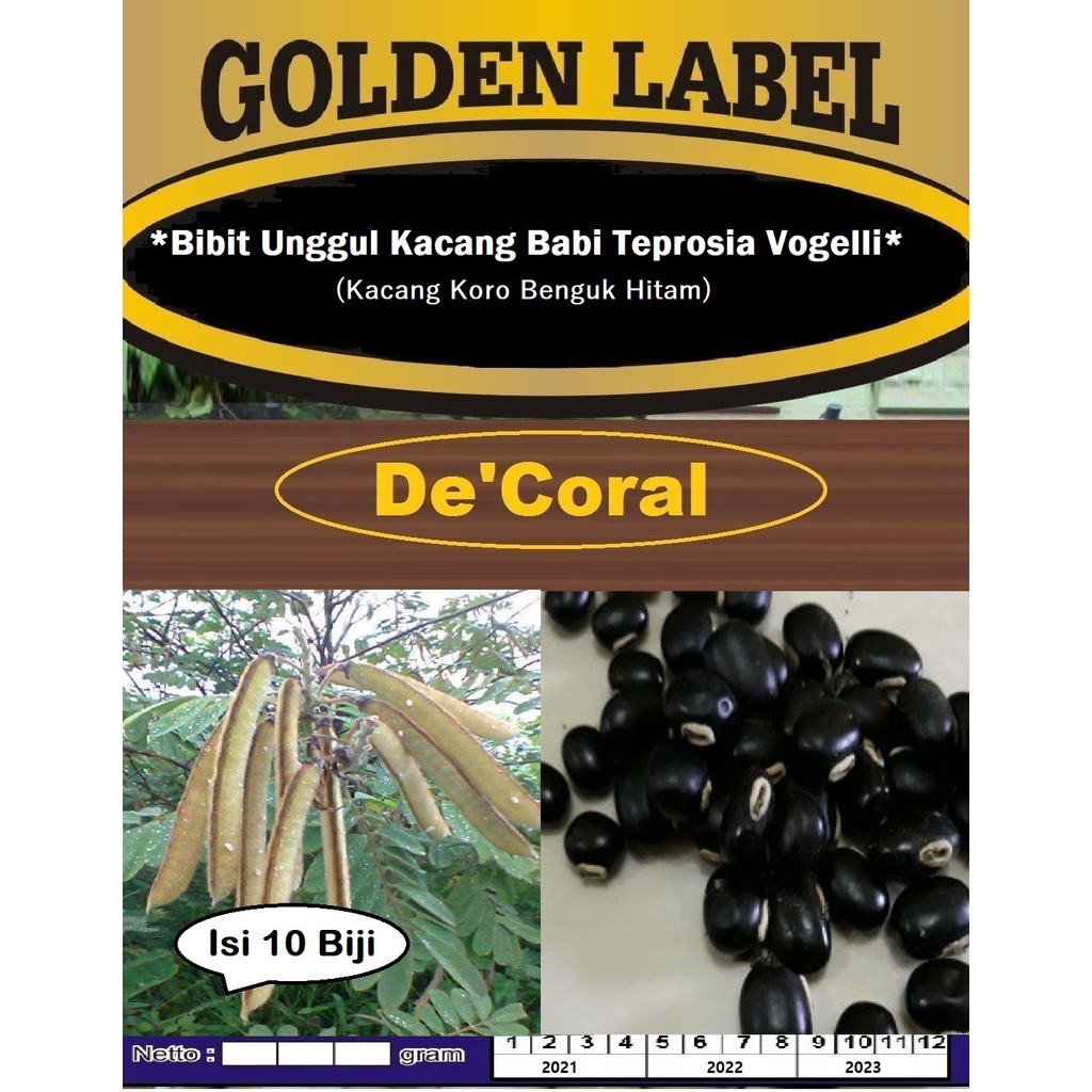 Bibit Unggul Kacang Babi Teprosia Vogelli | Benih Kacang Koro Benguk Hitam