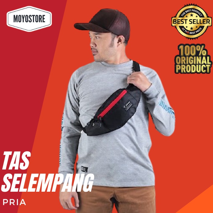 Tas Waist Bag Pria 759 - Tas Selempang Pria Tas Pinggang Cowok Berkualitas Keren Tas Sling Bag Pria 