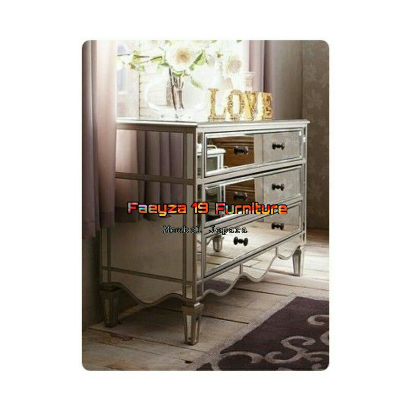 Bufet Cermin Kaca,Nakas Cermin Minimalis