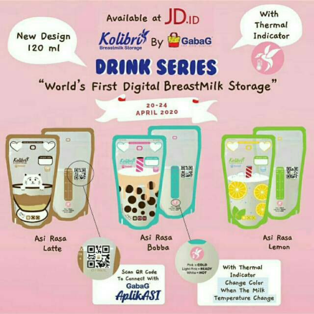 GABAG KANTONG ASI 120ML ( KOLIBRI - DRINK SERIES )