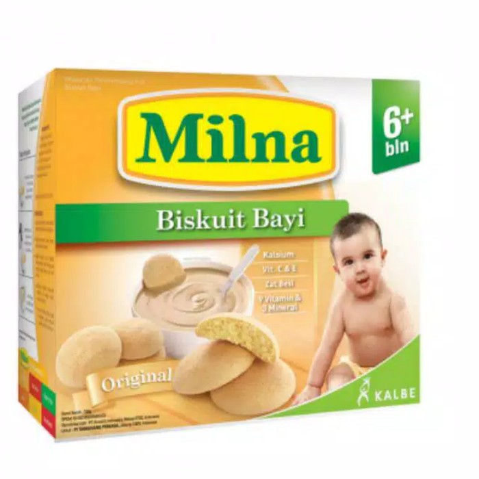 Milna Biskuit Bayi Rasa Original 130g / Makanan Bayi Milna Biskuit rasa Original 130g