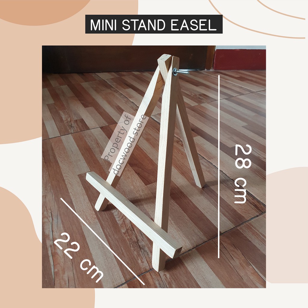 MINI STAND EASEL - STAND KAYU PENYANGGA FOTO / HIASAN