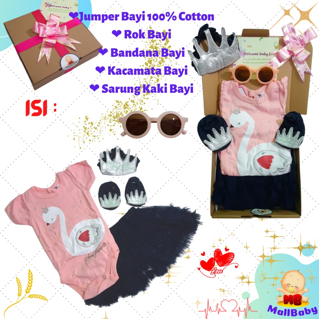 Kado Bayi Lahiran Bayi Cewek Hampers Baby Girl Gift Set